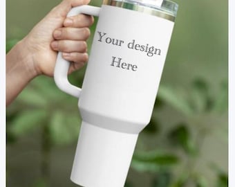 Vaso de 40 oz personalizado e inspirado: ¡elige tu propio diseño!
