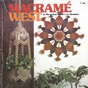 Vintage 12 Muster - Makramee West Musterbuch Kaplin Hunsaker Sofortiger PDF digitaler Download, Eule, Swag Light, Pflanzer, Wandbehang 1975