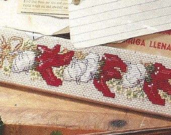 Better Homes & Gardens Country Crafts carrier cookbook cork chili red pepper garlic Counted Cross Stitch Pattern 1992 INSTANT DOWNLOAD