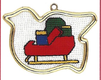 Vintage Santa’s Workbench sleigh 12243 Counted Cross Stitch Pattern –INSTANT DOWNLOAD 1 Pattern