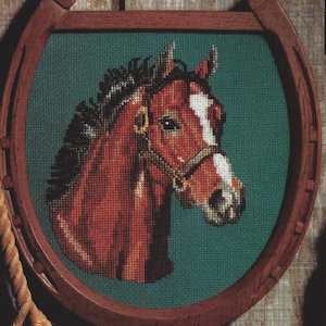 Better Homes and Gardens Cross Stitch & Country Crafts Horse Counted Cross Stitch Pattern from 1988 – INSTANT DOWNLOAD