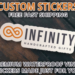 Sticker Vinyl Waterproof Stickers Cut any Shape.  Custom Bulk Stickers Perfect for Companies, Creators, and Sticker Lovers Custom