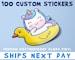 Custom Vinyl Stickers, Die Cut Stickers, Cut to Size Stickers, Ships Next Day, FREE FAST SHIPPING, Free Proof Before Printing