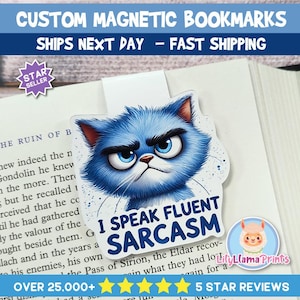 Custom Photo Magnetic Bookmark | Personalized Bookmark | Unique Book Gift | Planner & Journal Accessory
