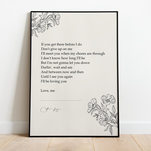 Collin raye if you get there before i do etsy