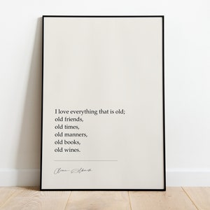 Oliver Goldsmith „Wikary z Wakefield” Wiersz | Cytat Wydrukowany plakat | Prezent rocznicowy | Wystrój domu | Wydruk poezji