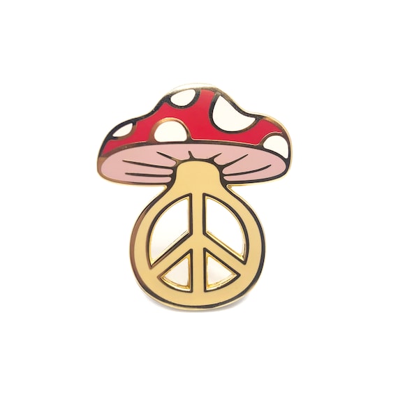 Peace Mushroom Enamel Pin