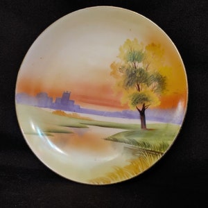 Antique Nippon Hand Painted Plate