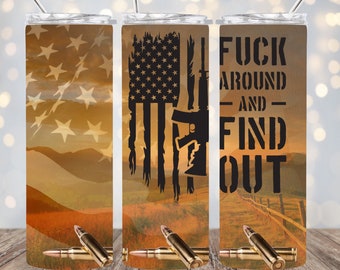 F Around And Discover Out, Sublimazione, Pronto per la stampa, Trasferimento stampa, 20 oz, Trasferimento Tumbler sottile, NON DIGITALE