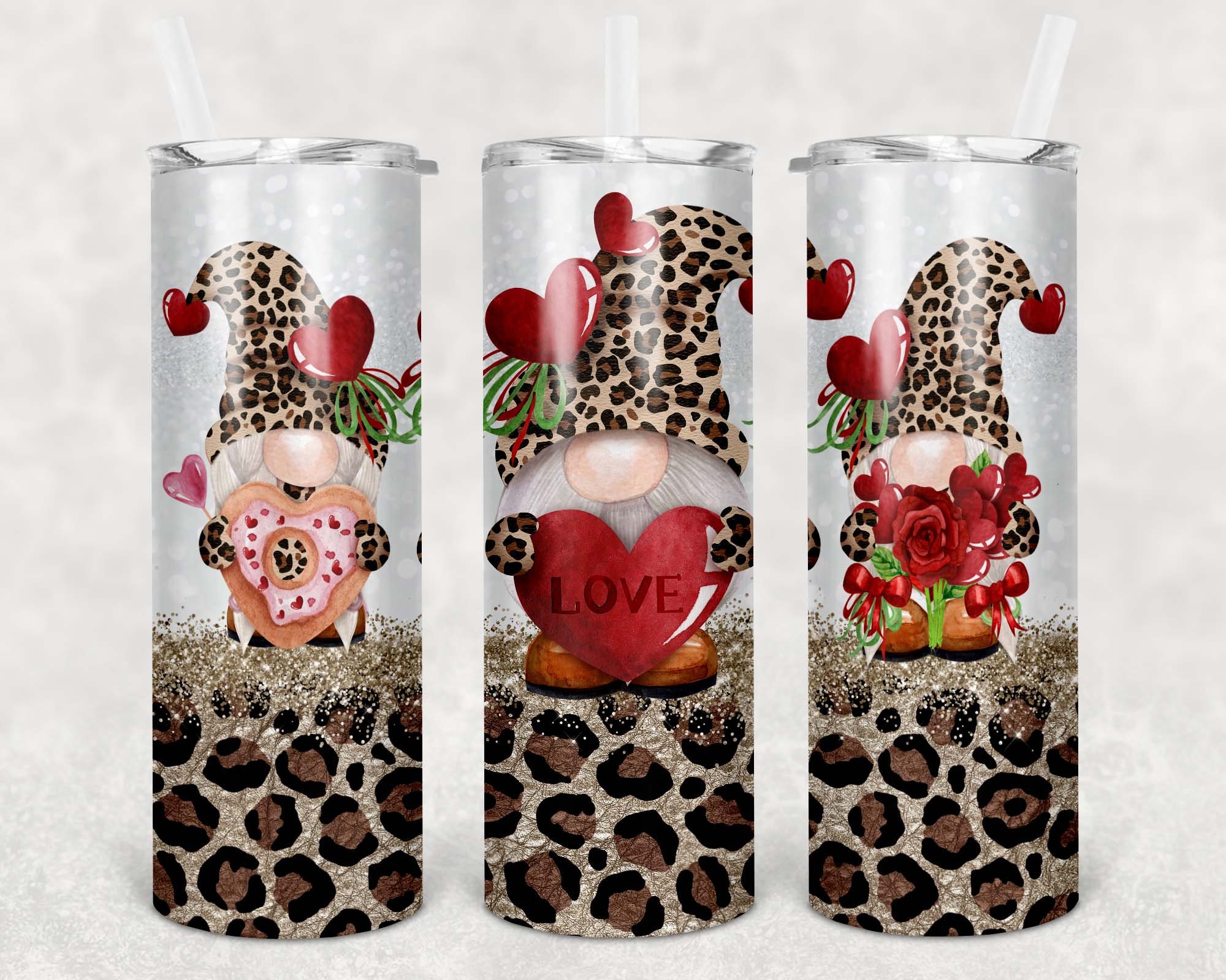 Valentine's Day - Tumbler Stainless Steel with Lid and Straw - 20oz Pe –  Lebiras Creations