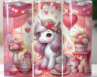 バレンタインデー、ハート、ユニコーン、昇華、プレス準備完了