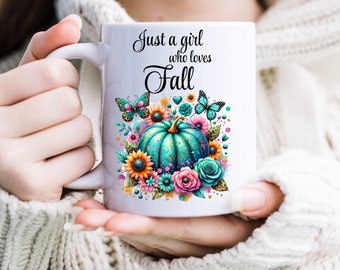 Loves Fall Pumpkins, mok, sublimatie, klaar om te drukken, afdrukoverdracht, 11 oz. 15 oz., GEEN DIGITAAL Kosten: 3,25 voor 4 ontwerpen op één vel