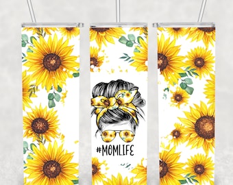 Mom Life, Sublimación, Listo para imprimir, Transferencia impresa, 20 oz, Transferencia de vaso delgado, NO DIGITAL