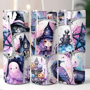 Cartas del Tarot, Celestial, Astrológica, Wiccan, Sublimación, Lista para imprimir, Transferencia impresa, 20 oz, Transferencia de vaso delgado, NO DIGITAL