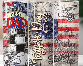World's Best Dad, Dad, Father's Day, Sublimation, Ready To Press, Print Out Transfer, 20 oz, Skinny Tumbler Transfer, NOT A DIGITAL