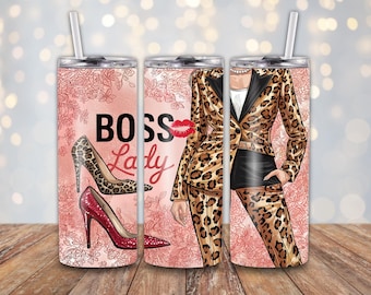 Boss Lady, Strong Women, Inspiration, Sublimation, Ready To Press, Print Out Transfer, 20 oz, Skinny Tumbler Transfer, NOT A DIGITAL