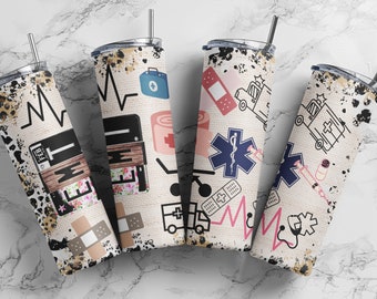 EMT, Sublimation, Ready to Print, Ready To Press, Print Out Transfer, 20 oz, Skinny Tumbler Transfer, NOT A DIGITAL