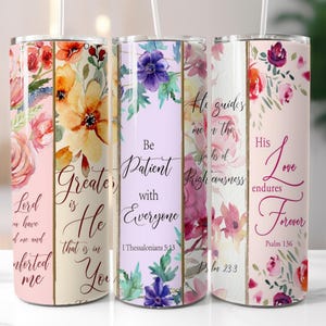 Faith, Inspiration, Bible Quotes, Sublimation Wrap, Ready To Press, Print Out Transfer, 20 oz, Skinny Tumbler Transfer, NOT A DIGITAL