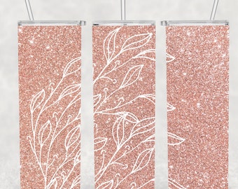 Blush Pink Glitter, Sublimation, Ready To Press, Print Out Transfer, 20 oz, Skinny Tumbler Transfer, NOT A DIGITAL