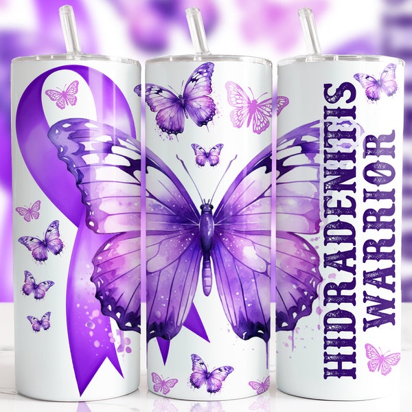 Hidradenitis Warrior, Awareness, Sublimation, Ready To Press, Print Out Transfer, 20 oz, Skinny Tumbler Transfer, NOT A DIGITAL