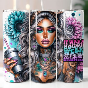 Settimana dura, Divertente, Sarcastico, Sublimazione, Pronto per la stampa, Trasferimento stampa, 20 oz, Trasferimento Tumbler magro, NON DIGITALE