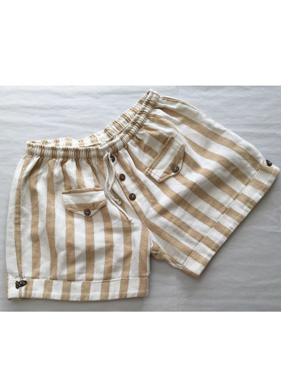 Vintage Cotton Shorts 1980s Does 50s Fits UK 8 - 1