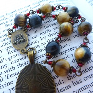 The Surrender Novena by Father Dolindo Ruotolo. 8mm Natural Tiger Eye ...