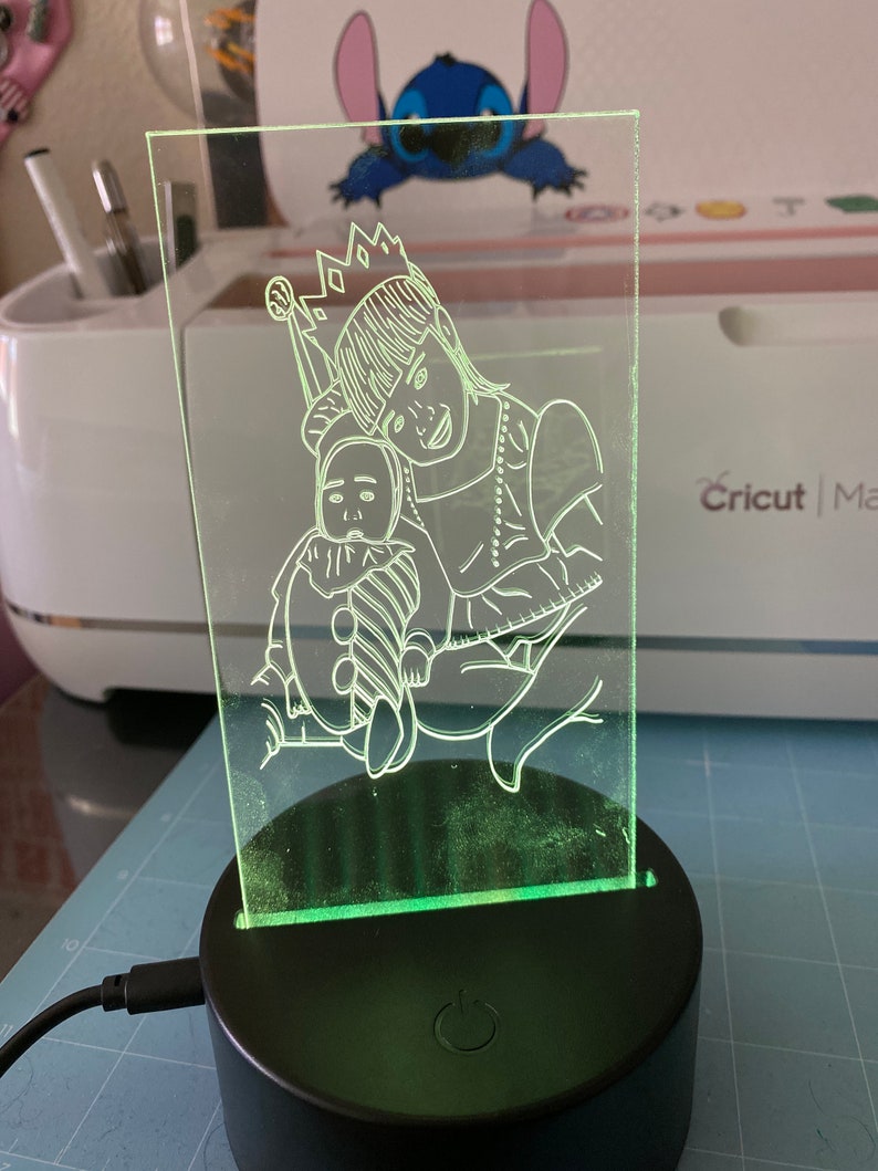 Lámpara LED de acrílico personalizado / regalo de aniversario Etsy