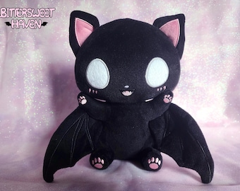 Black Catbat Plushie (new design)