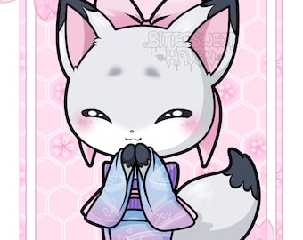 Chibi Kitsune art print