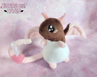 Small Ratbat Plushie - Chocolate Dipped (Bittersweet Haven original design)
