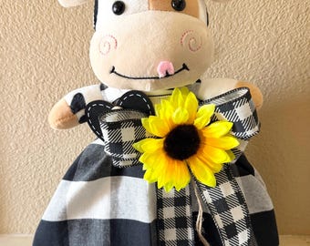 Cow Plastic Bag Holder