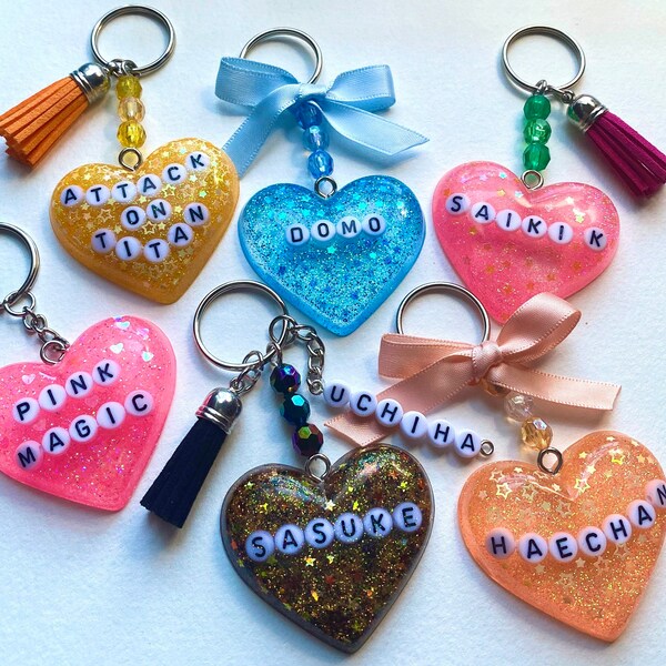 Custom Uv Resin Keychains Etsy