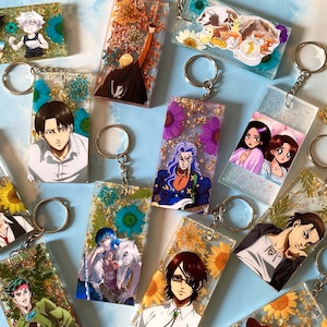 Custom Resin Keychains | Anime Keychain | Photo Keychain