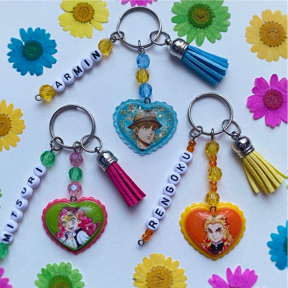 anime epoxy keychains