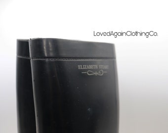 Elisabeth Stuart Glasgow black rain boots, in good condition