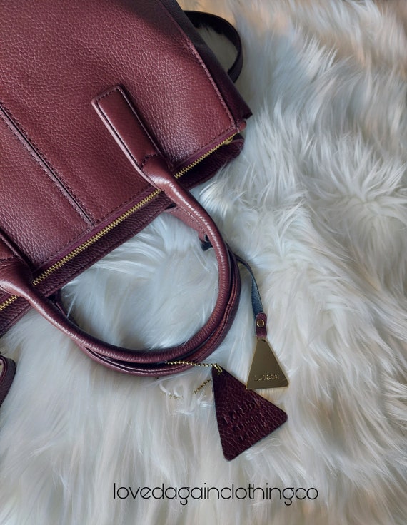 Beautiful auburn handbag by L.Credi