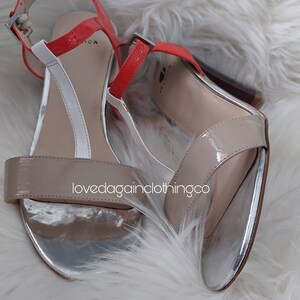 Orange and beige sandals by Jessica image 4
