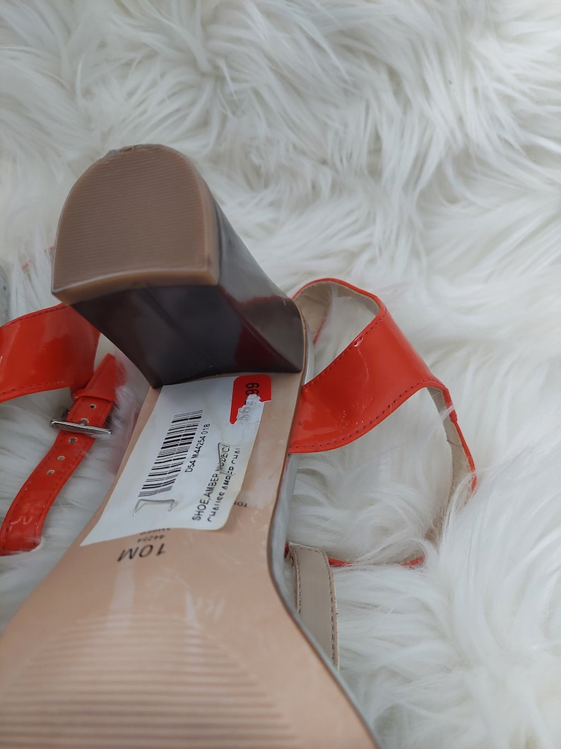 Orange and beige sandals by Jessica image 6