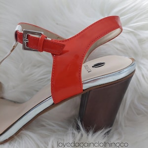 Orange and beige sandals by Jessica image 1