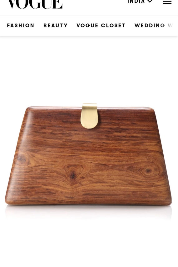 Vintage wooden clutch by French connection 1972 - image 8