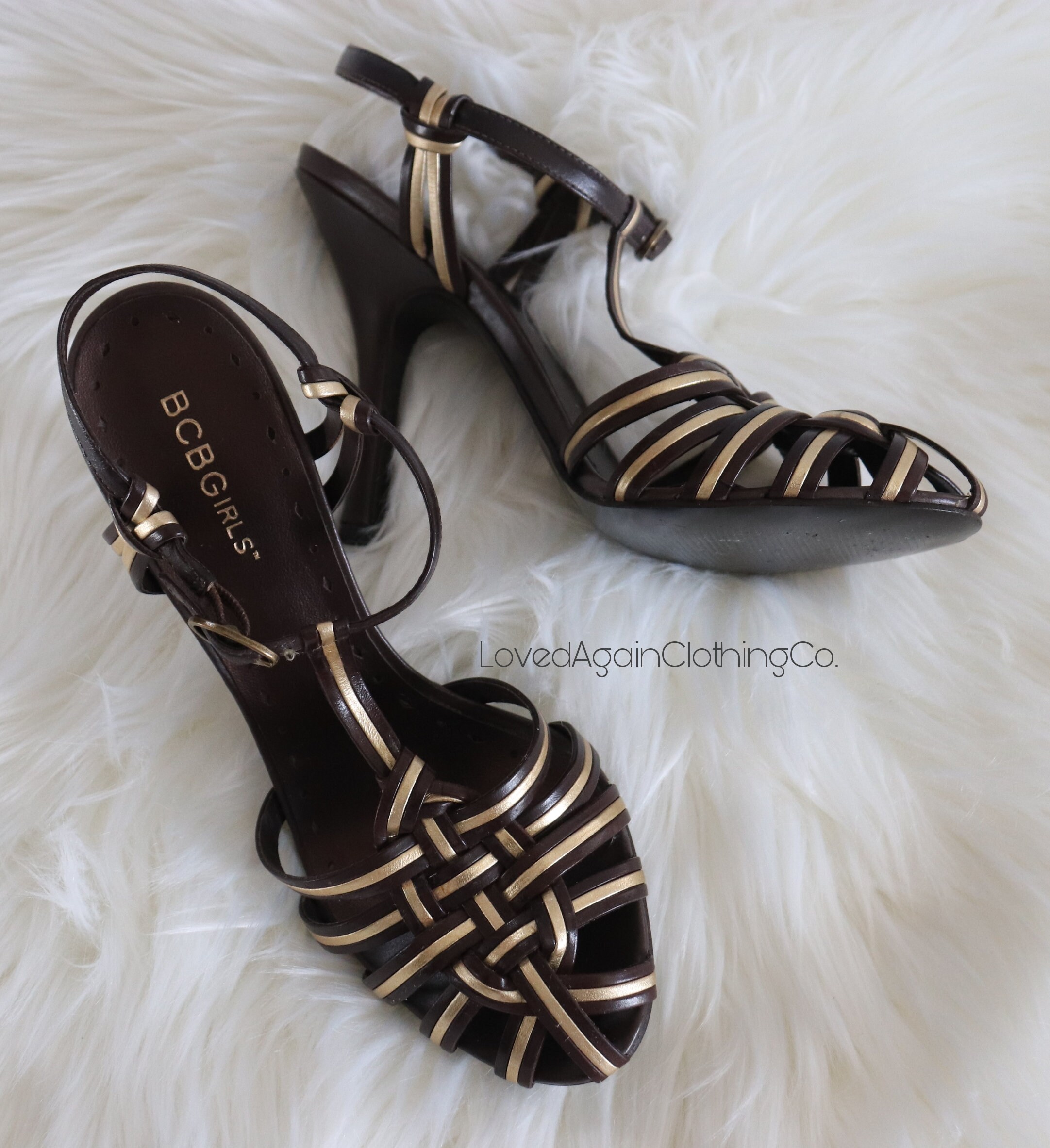 bcbg strappy sandals