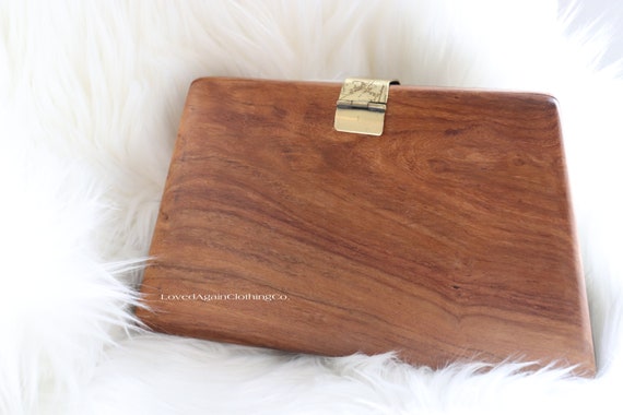 Vintage wooden clutch by French connection 1972 - image 2