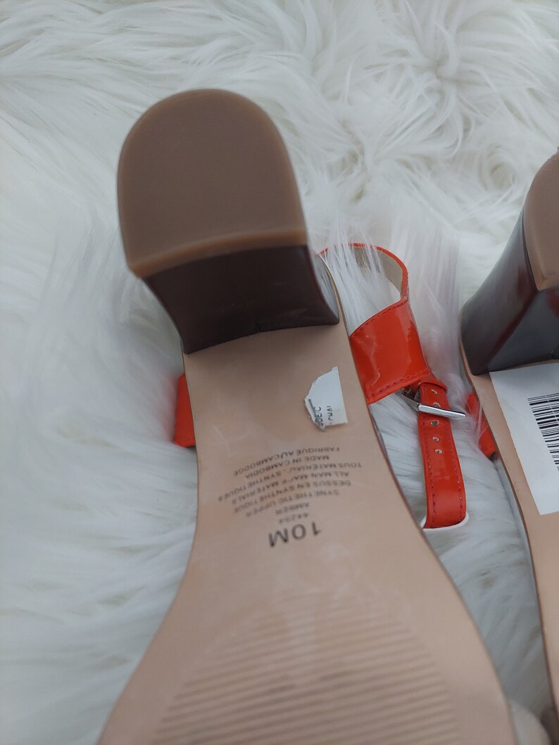 Orange and beige sandals by Jessica image 7