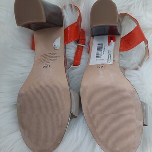 Orange and beige sandals by Jessica image 8