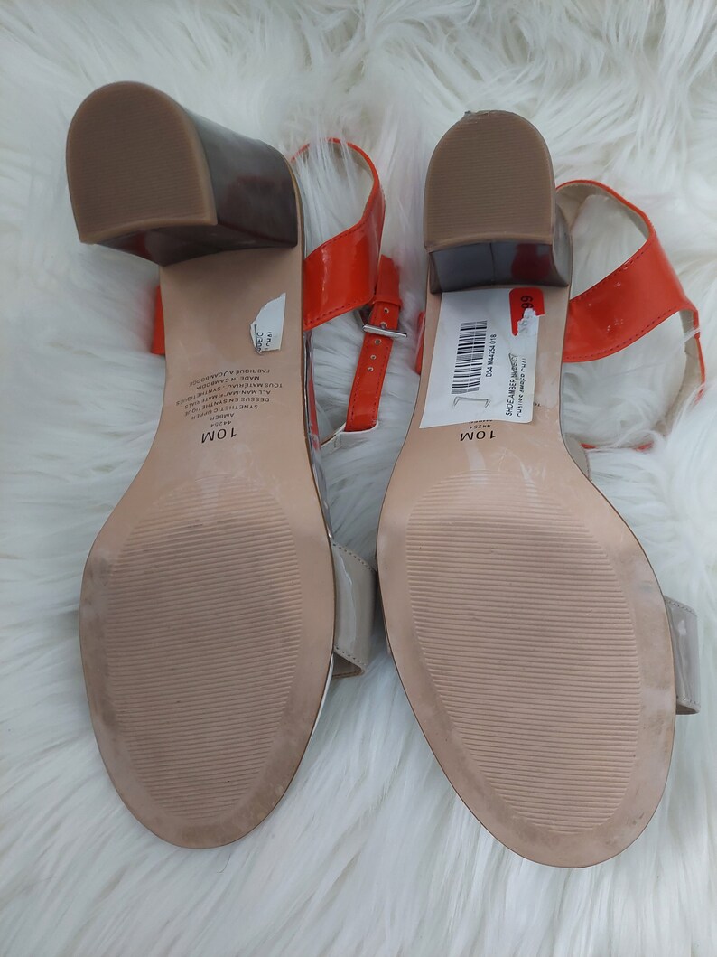 Orange and beige sandals by Jessica image 8