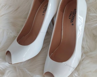 White heels by Stefania Italy