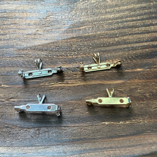 26mm Double Purpose 2 in 1 Pendant Bail Brooch Findings, Brooch Pin Backs Setting Blank,Brooch Clasp,Brooch Charm,DIY Jewelry Supplies