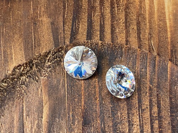Swarovski Austria Made Round Stone 1122 14mm Rivoli 001F Crystal