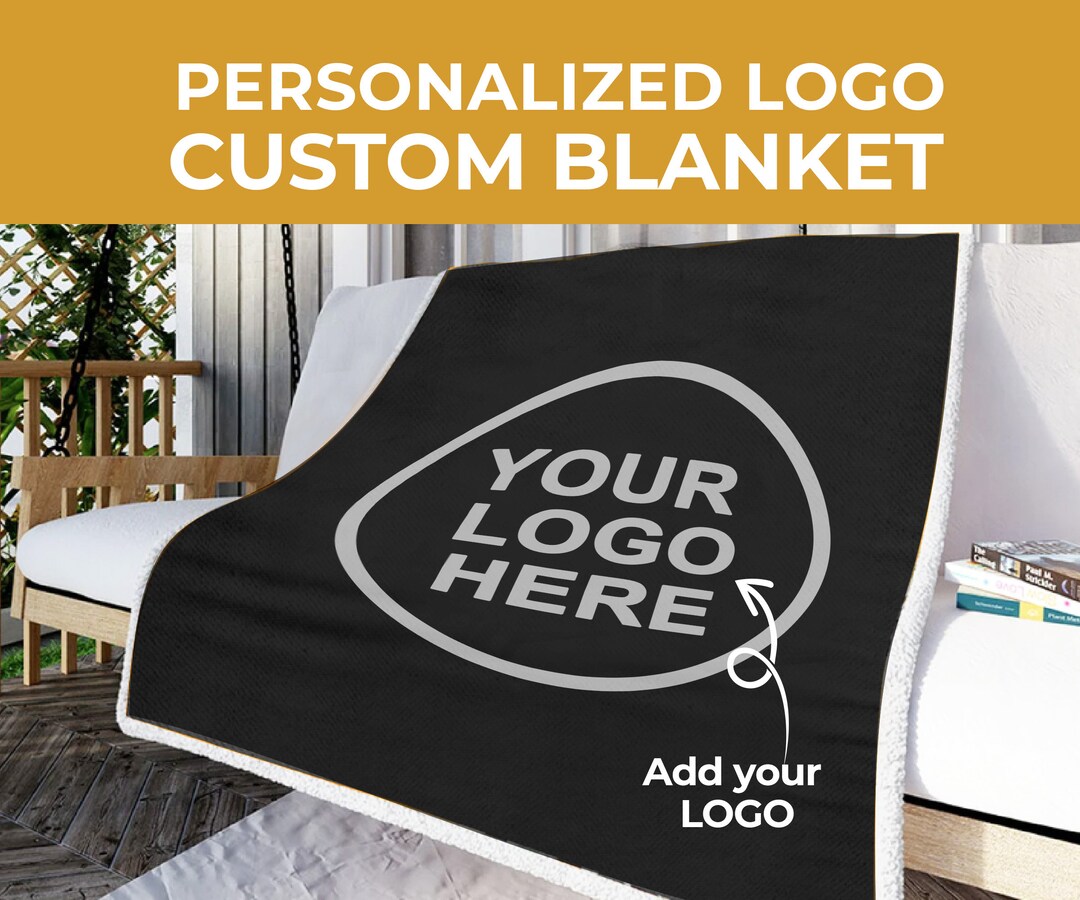 Put Your Logo on a Blanket Corporate Gift, Business Logo on Blanket